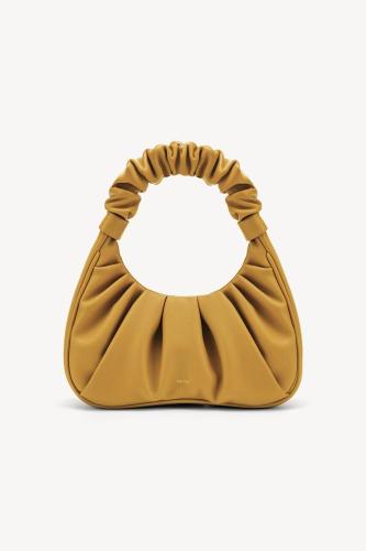 JW PEI γυναικεία τσάντα ώμου μονόχρωμη με σχέδιο με σούρες 